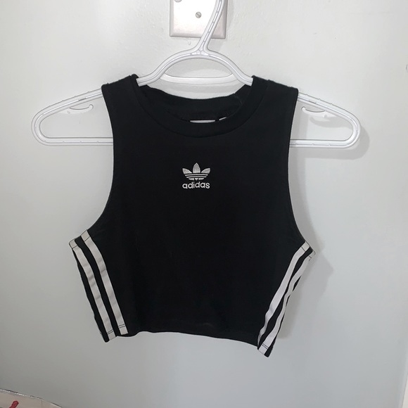 Adidas XS Black Crop Top - Picture 1 of 2